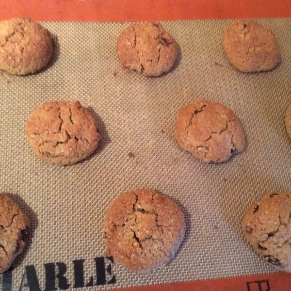 Cookies flocons d'avoine et raisins