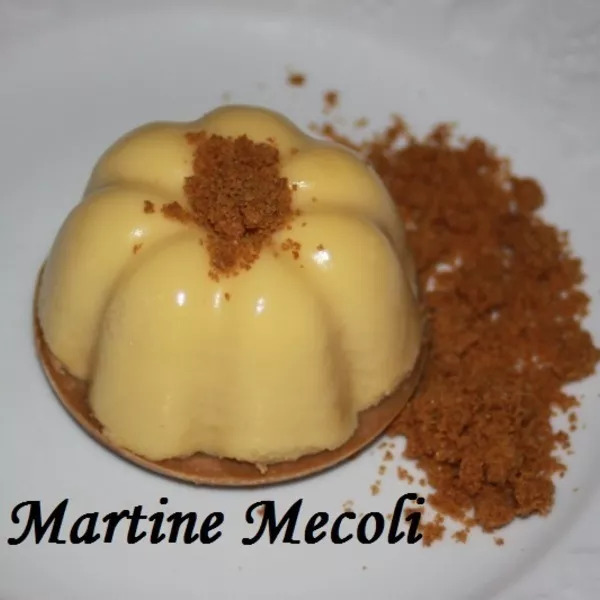 Passion bavarois sur biscuit chocolaté