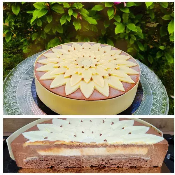 Entremets tout crémeux choco noisette 