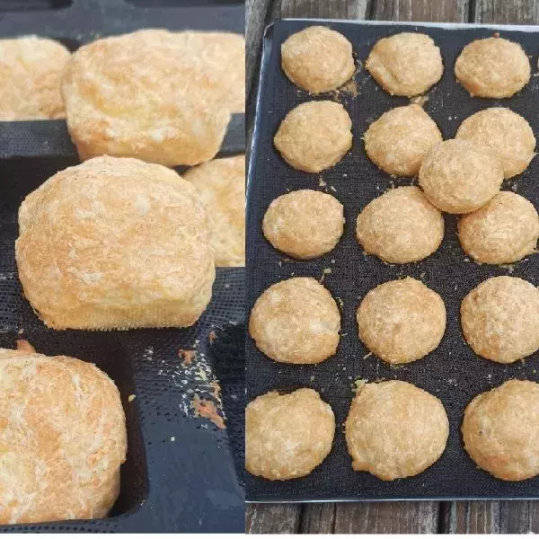 Gougères rondes ou carrées