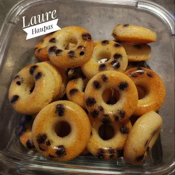 Mini donuts tigrés