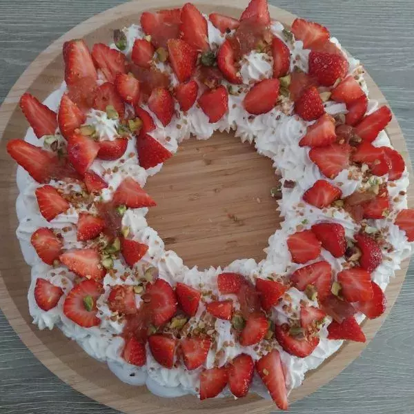 Pavlova aux fraises