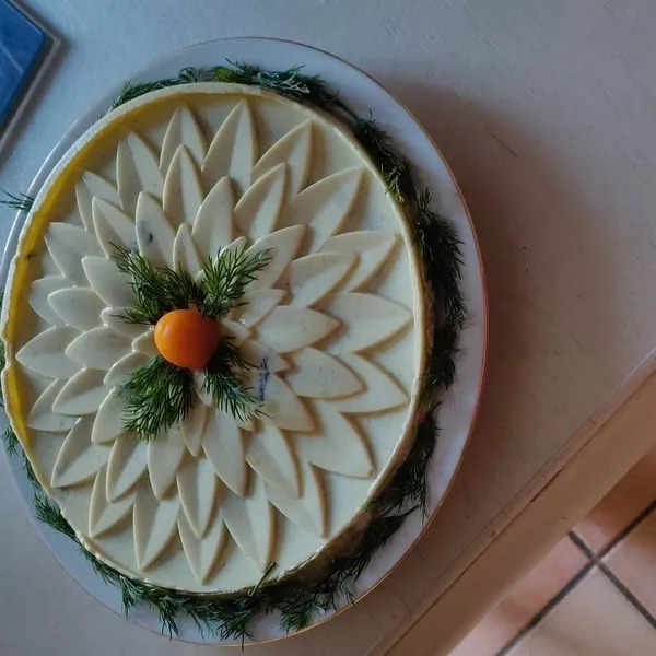 Flan fleur chèvre courgettes