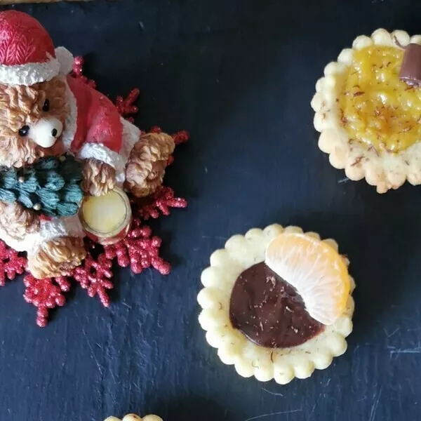 Mini Tartelettes Clémentine Curd et chocolat