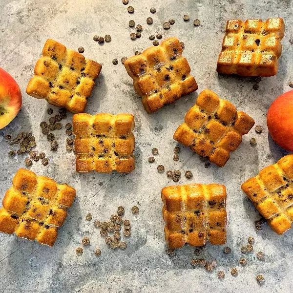 Petits moelleux à la compote de pommes et aux pépites de chocolat