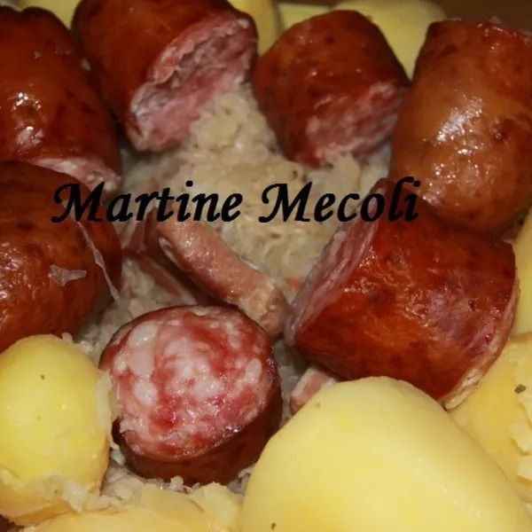 Choucroute garnie à partir de choucroute crue