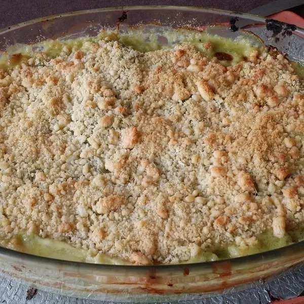 Crumble de poulet aux courgettes