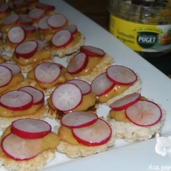 Petits toasts de légumes