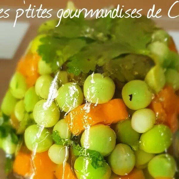 Timbale printanière aux petits légumes