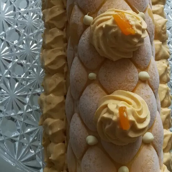 Bûche fruits rouges et mangue