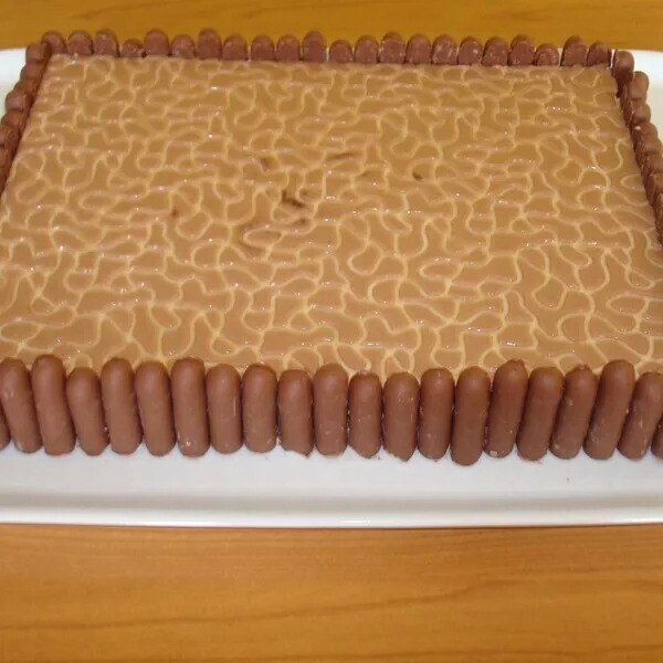 Mousse au Caramel sur Pailletée Feuilletine