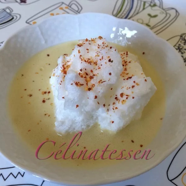 crème anglaise aux asperges