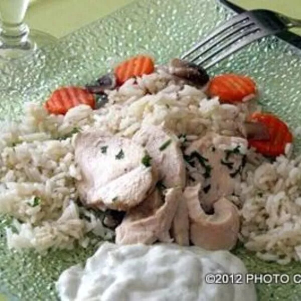 Blanquette de poulet au Roquefort