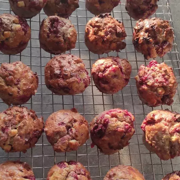 Muffins framboises chocolat 