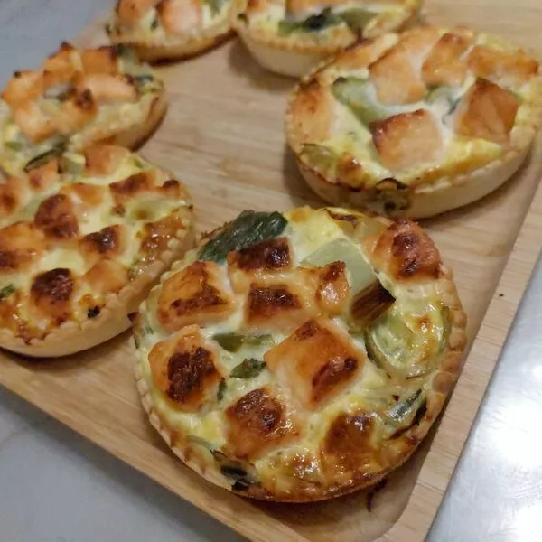 Quiche saumon/poireaux