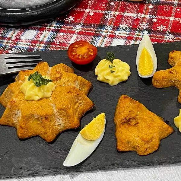 Pain de thon, surimi saumon fumé pour les fêtes de noel