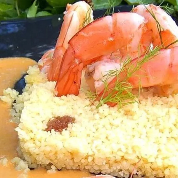 couscous crevettes et sa bisque