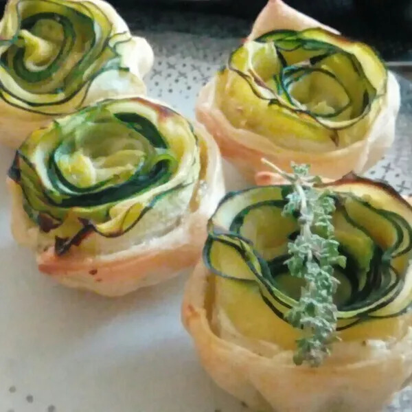 Rose de courgettes  chèvre