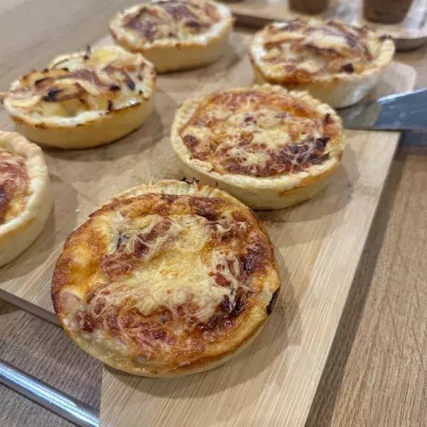 Mes Petites quiches salées façon Tartiflette et Lorraine 