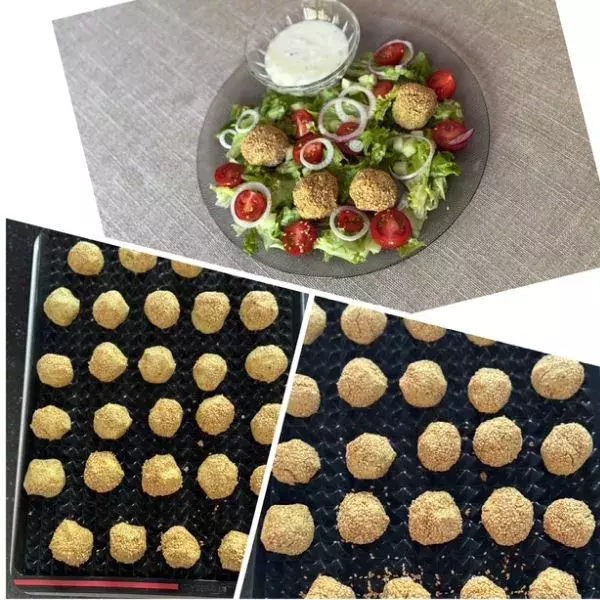 Falafels croustillantes  sauces yaourth