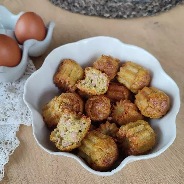 Mini-cannelés jambon /pesto