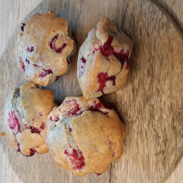 muffins à la framboise sans œuf