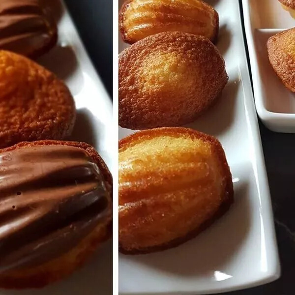 Madeleines fourrées chocolat Dulcey De Maëlig Georgelin (Nathencuisine)