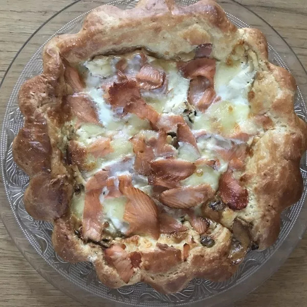 Tarte briochée à la truite