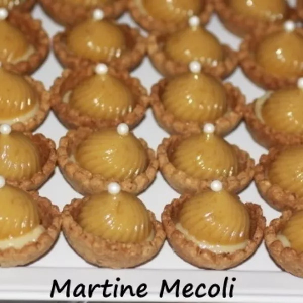 Tourbillons de mirabelles de Lorraine sur fond de pâte sablée à la noisette