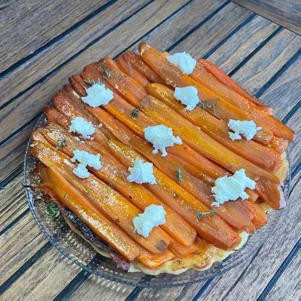 TARTE TATIN DE CAROTTES CARAMELISES