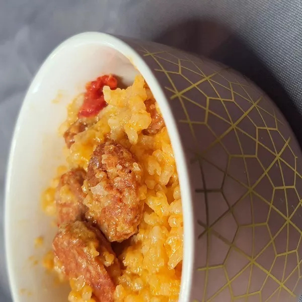 Risotto poivron rouge et Chorizo