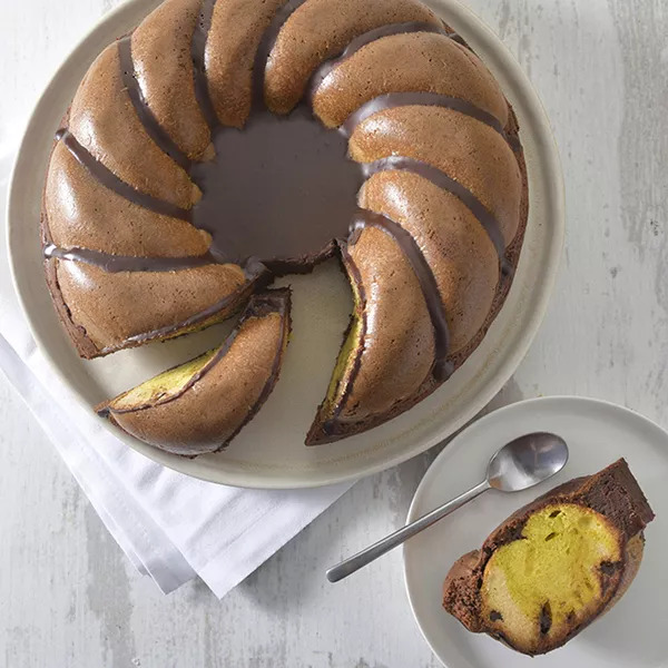 Couronne au chocolat et à la pistache