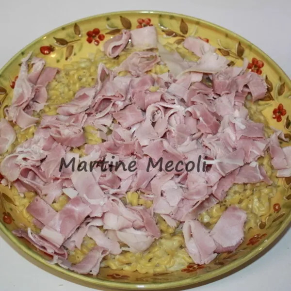 Risotto de coquillettes et jambon