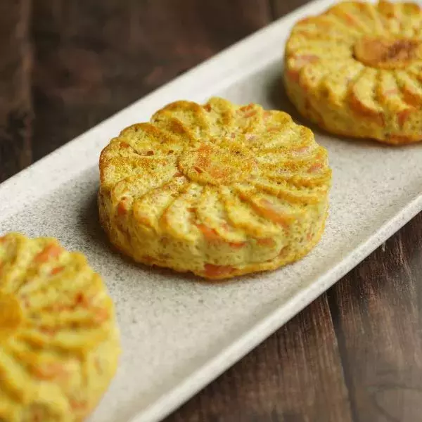 Flans de carottes au curry