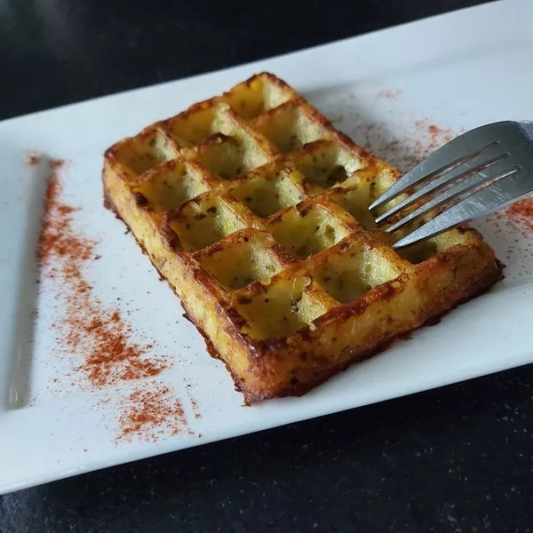 Gaufres aux pommes de terre  persilées