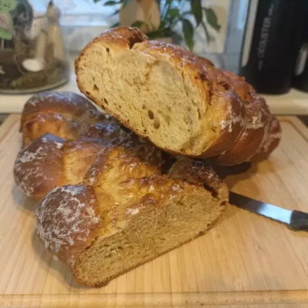 Tresse au beurre de cacahuètes