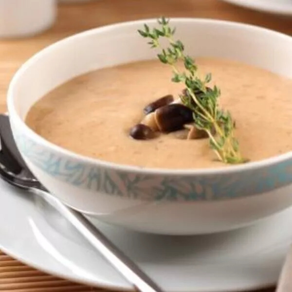 Velouté de champignons de paris