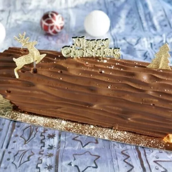 Bûche roulée vanille/chocolat