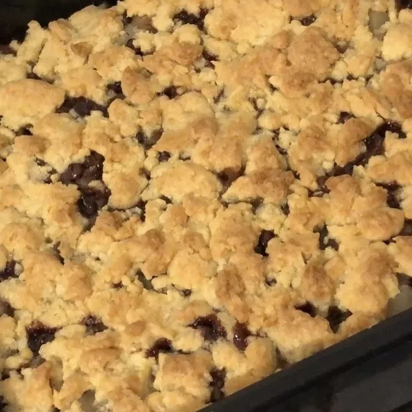 Crumble poires chocolat 