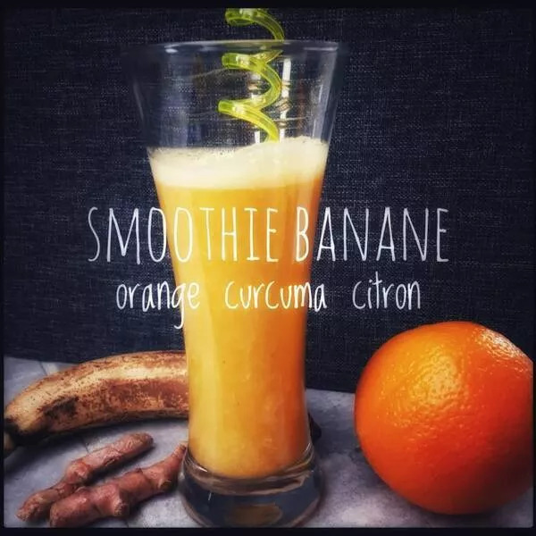 SMOOTHIE BANANE ORANGE CITRON CURCUMA