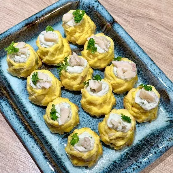 Mini-spirale à la truite fumée - Chez Nanou