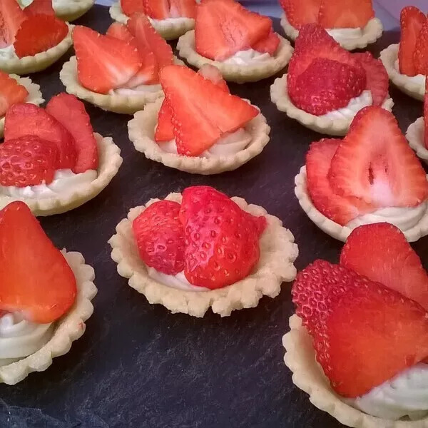 Mini-tartelettes fraises-mascarpone