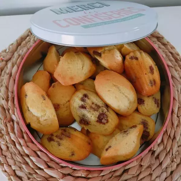 Madeleine aux pépites de chocolat 