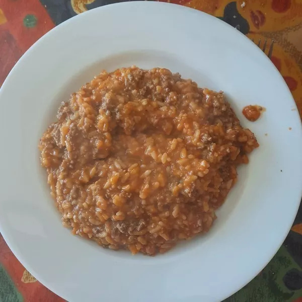 Risotto à la viande hachée