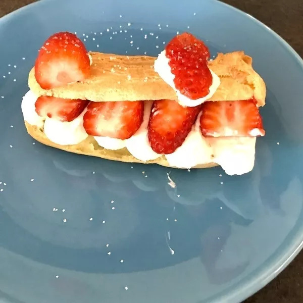 Eclair Fraises chantilly