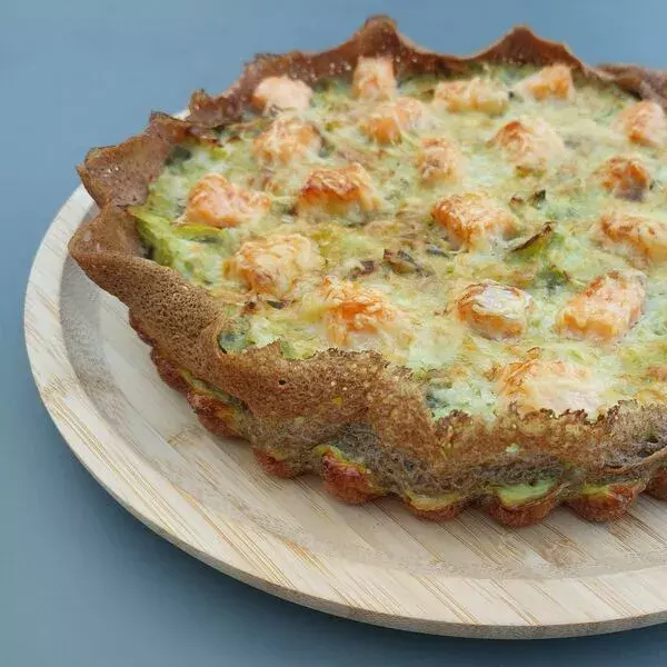 Quiche bretonne (base : galettes de sarrasin)