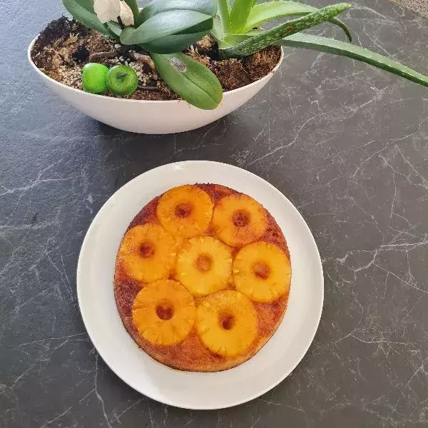 Gâteau renversé caramélisé à l'ananas