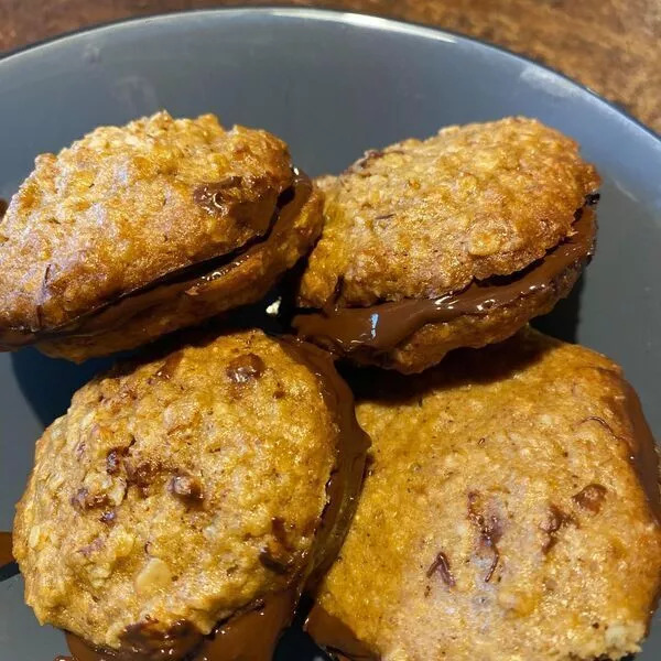 Galettes suédoises aux flocons d'avoine au chocolat