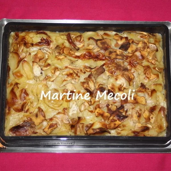 Gratin de pommes de terre et mortadelle