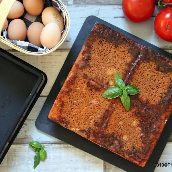 Croque géant au chorizo et aux 2 tomates